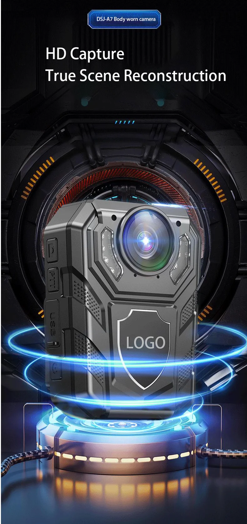 DSJ-A7 Single-Officer Law Enforcement Audio-Visual Recorder